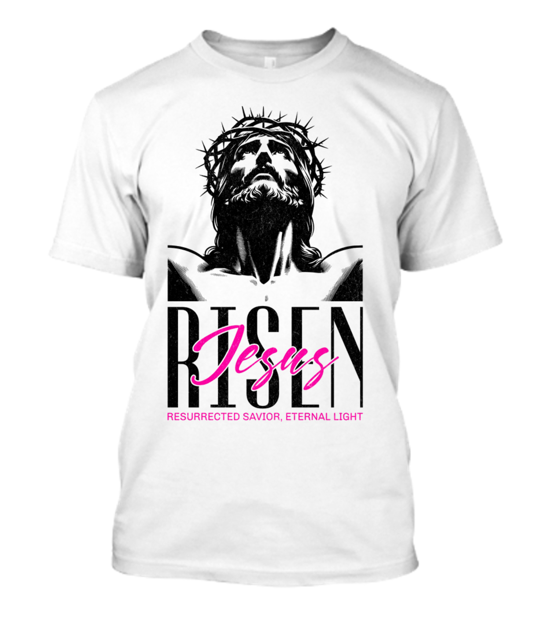 Jesus Risen Resurrected Savior Eternal Light T-Shirt