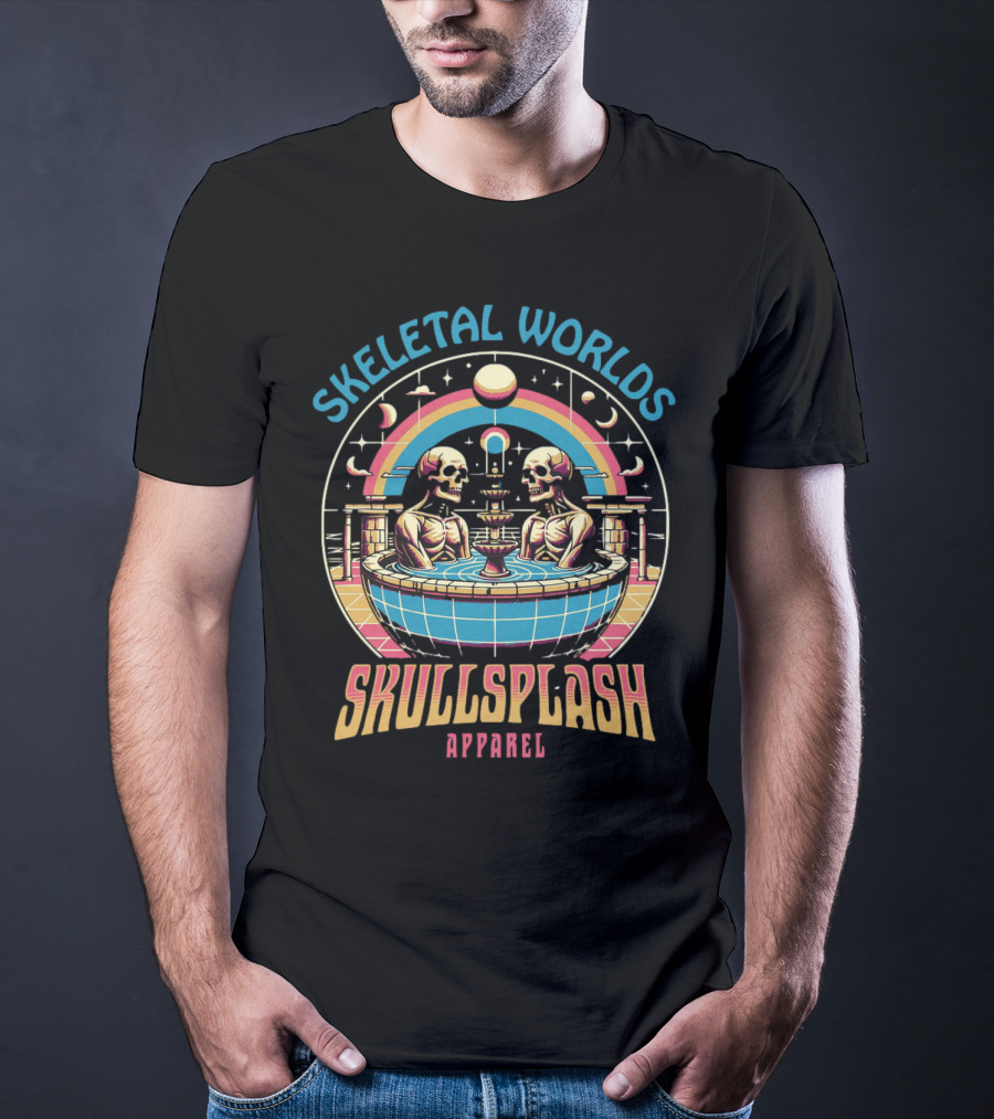 Skeletal Worlds SkullSplash T-Shirt