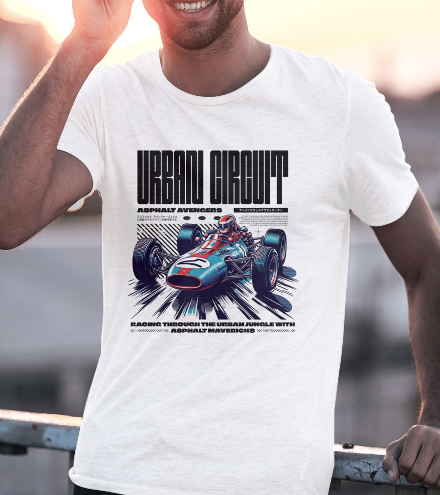 URBAN CIRCUIT ASPHALT AVENGERS RACING THROUGH THE URBAN JUNGLE WITH ASPHALT MAVERICKS T-Shirt