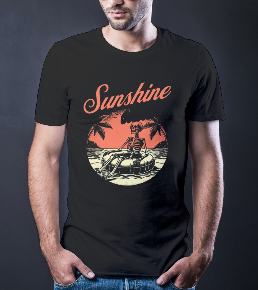 Sunshine State Skeleton Vacation Beach Club T-Shirt