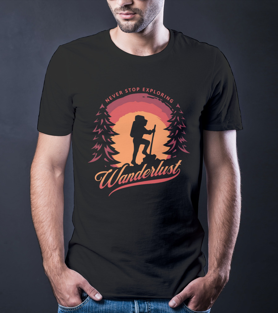 Never Stop Exploring Wanderlust T-Shirt