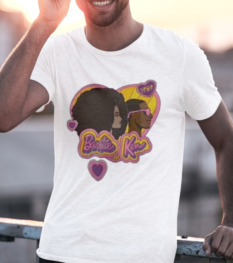 Barbie Ken 1959 New Movie Retro Heart Icons T-Shirt