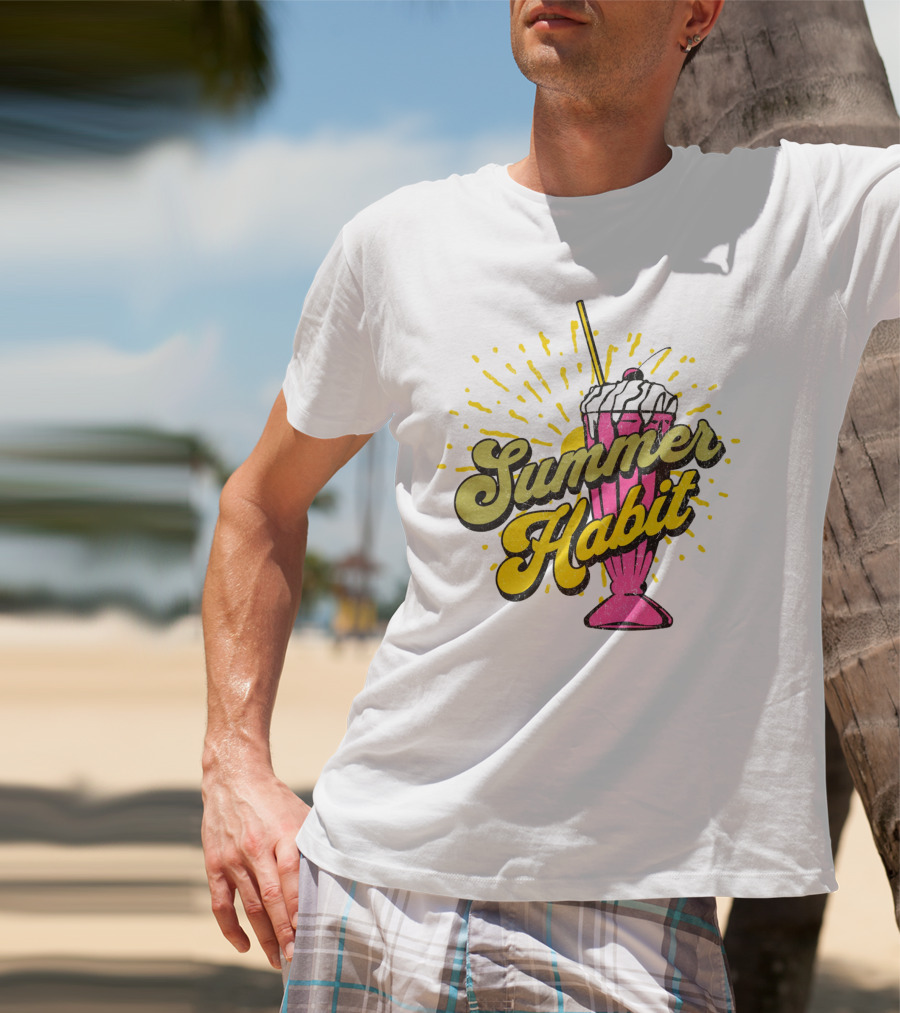 Summer Habit Vibrant Milkshake Burst T-Shirt