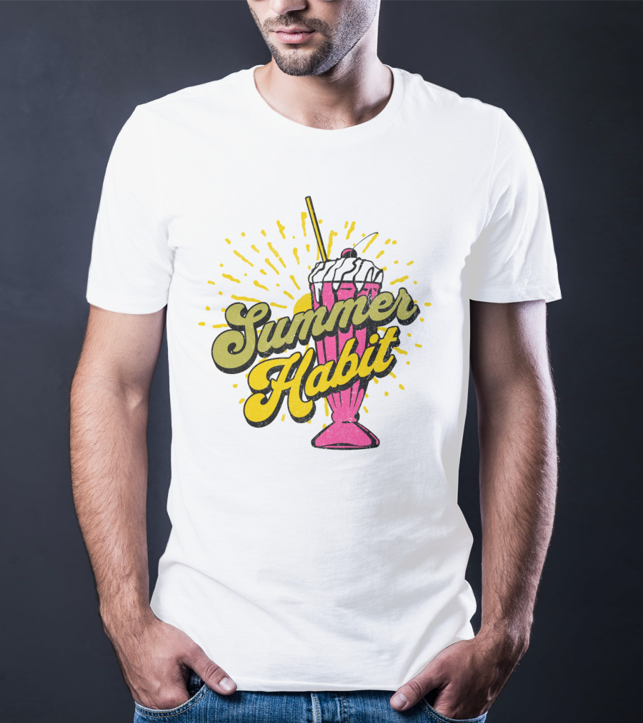 Summer Habit Vibrant Milkshake Burst T-Shirt