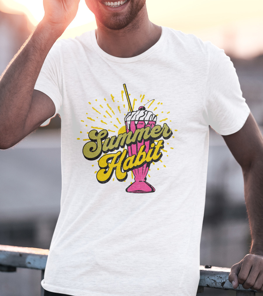 Summer Habit Vibrant Milkshake Burst T-Shirt