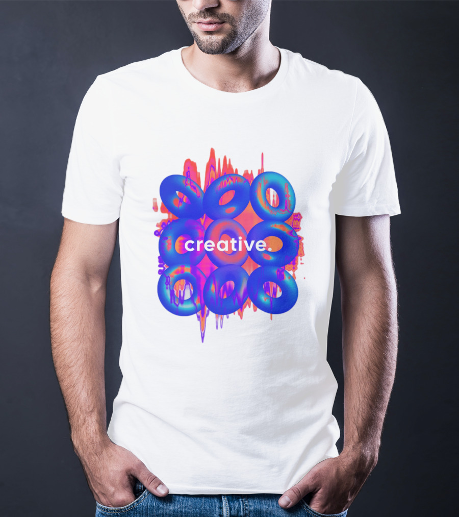 Creative Vivid Rings With Abstract Waveforms T-Shirt