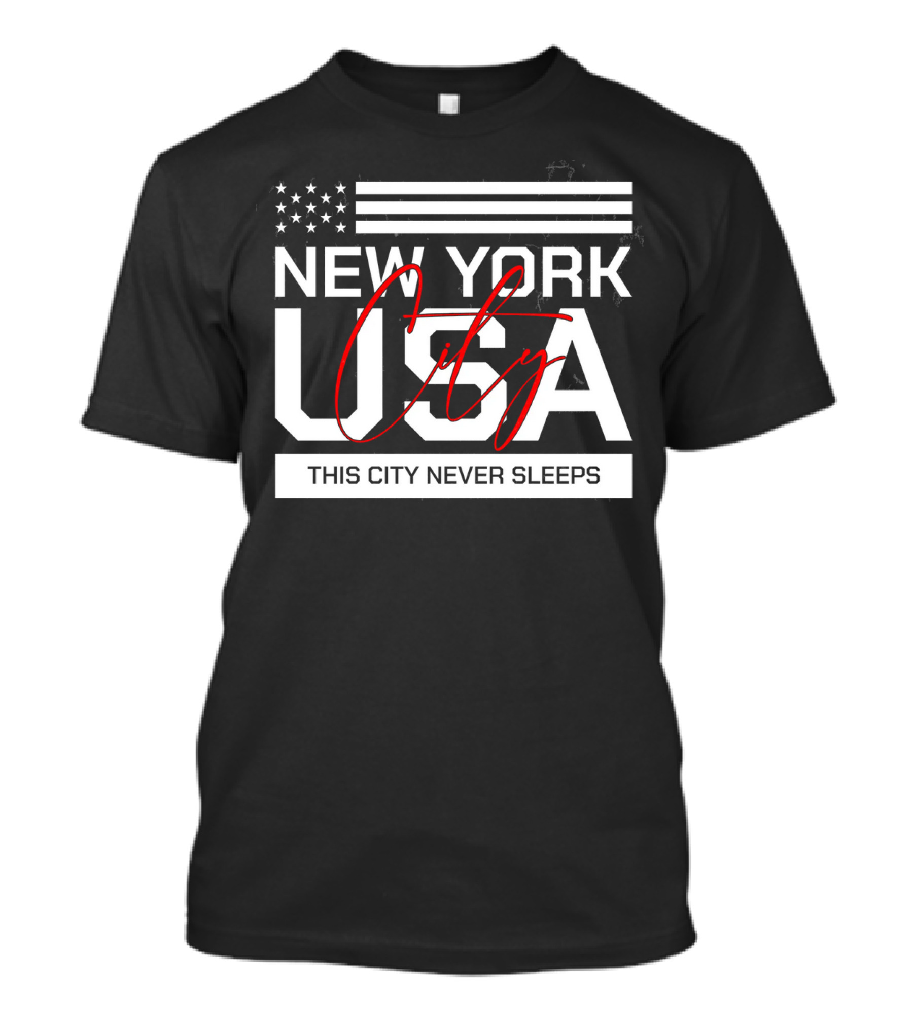 New York City USA This City Never Sleeps T-Shirt