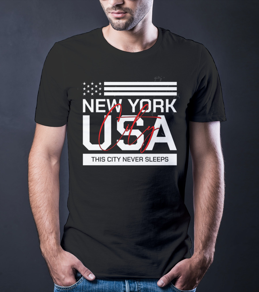 New York City USA This City Never Sleeps T-Shirt