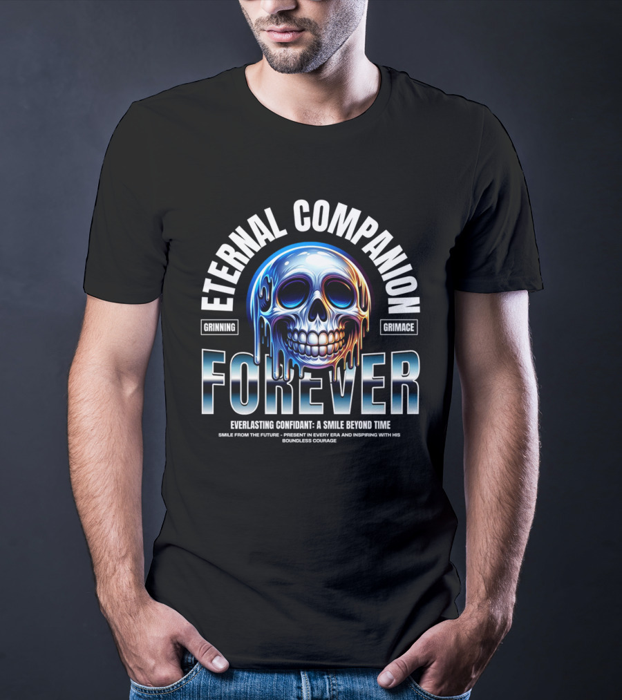 Eternal Companion Forever: Grinning Grimace Everlasting Confidant - A Smile Beyond Time T-Shirt