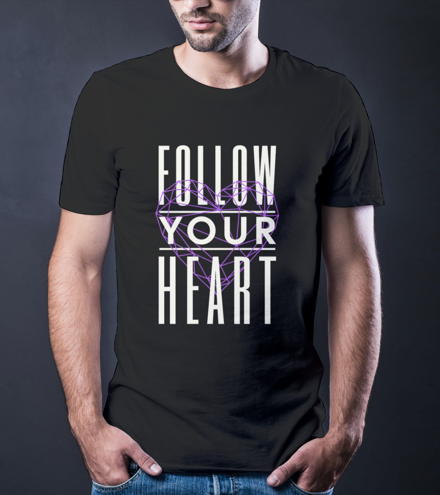 Follow Your Heart Geometric T-Shirt