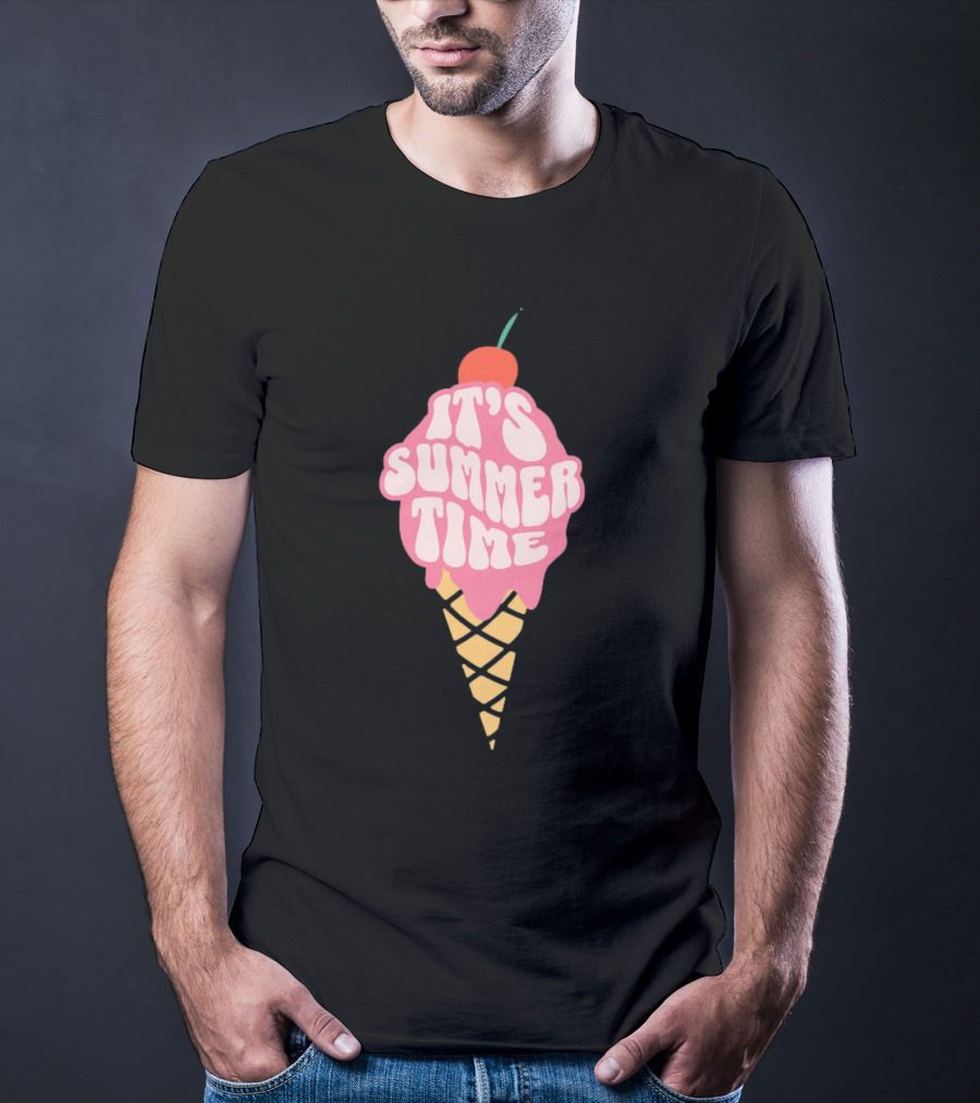 It’s Summer Time Cherry Ice Cream Cone T-Shirt