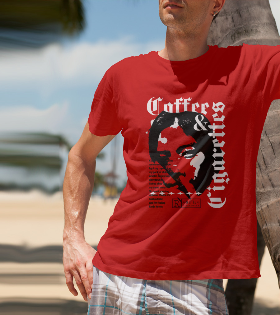 Coffee And Cigarettes By Kittl X Eachwayman T-Shirt