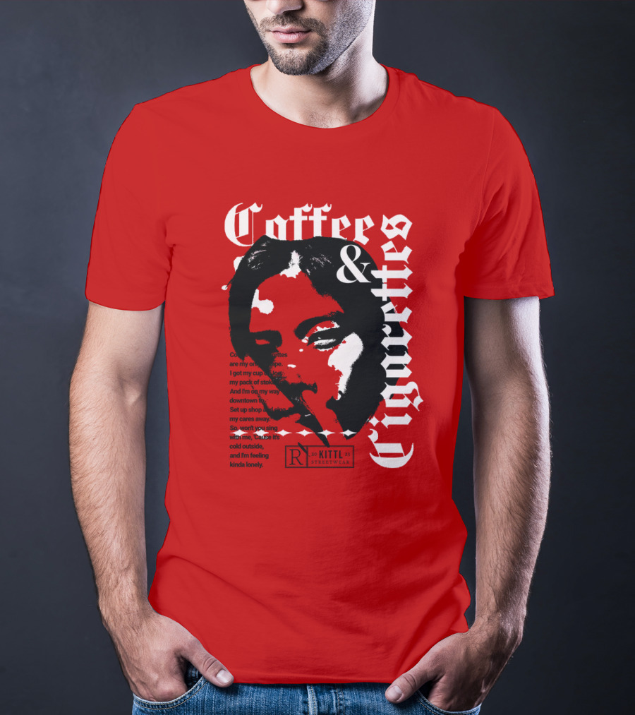Coffee And Cigarettes By Kittl X Eachwayman T-Shirt