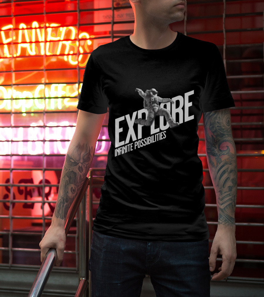 Explore Infinite Possibilities Astronaut T-Shirt