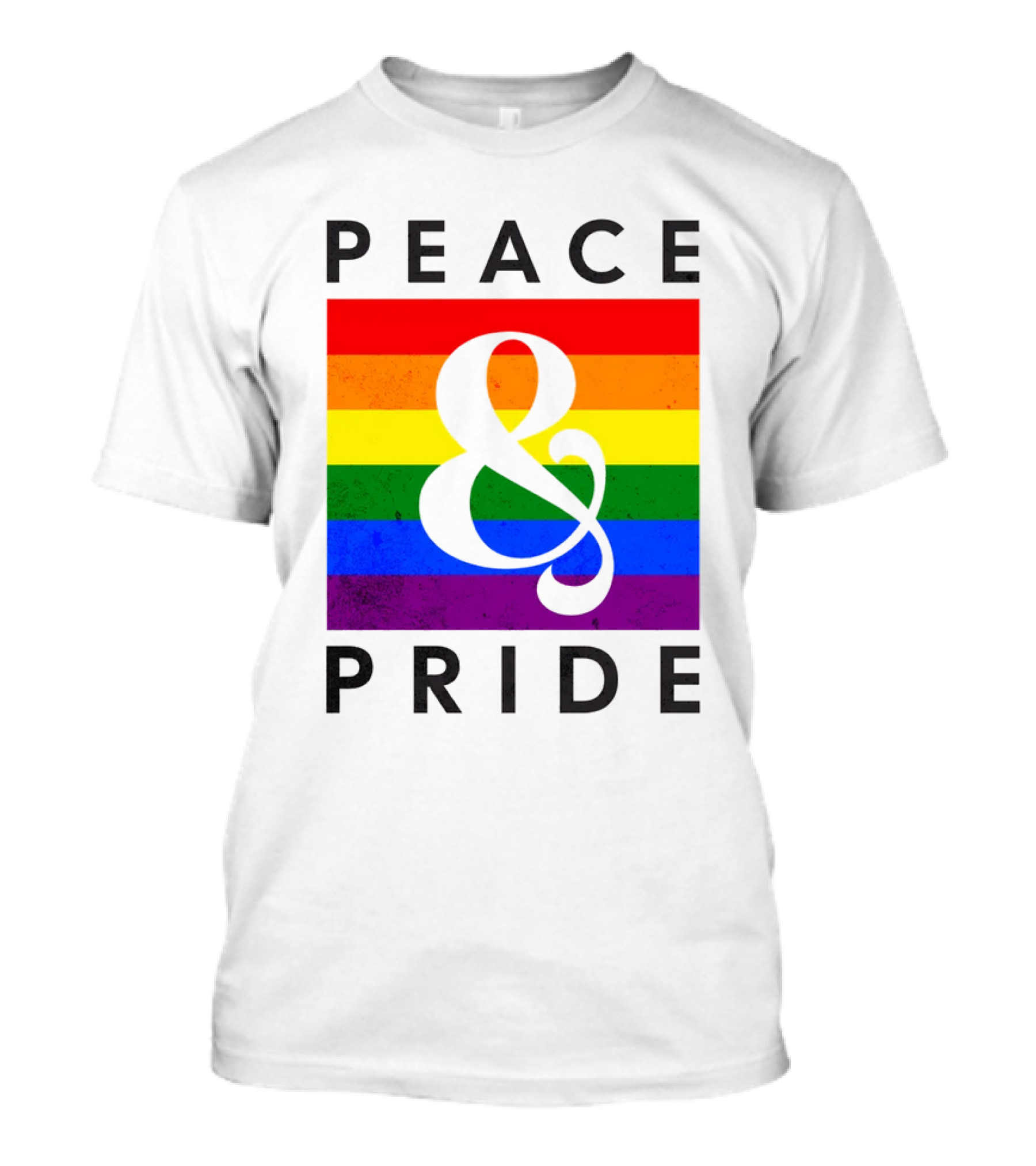 Peace And Pride Rainbow Flag Elements T-Shirt