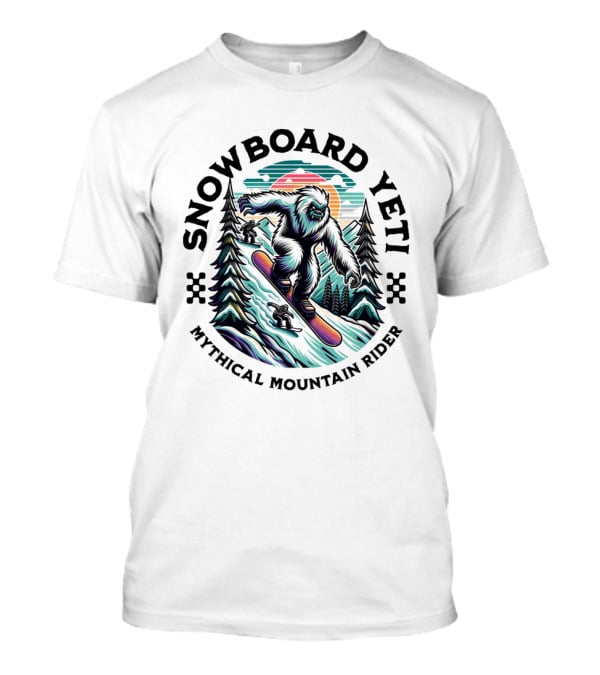 Snowboard Yeti Mythical Mountain Rider T-Shirt