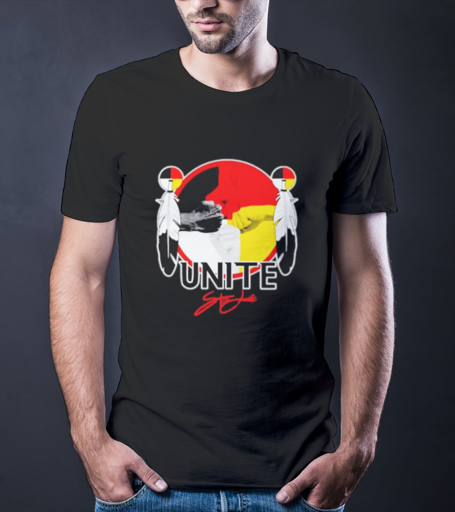 Unite Strong With Native American Symbols T-Shirt