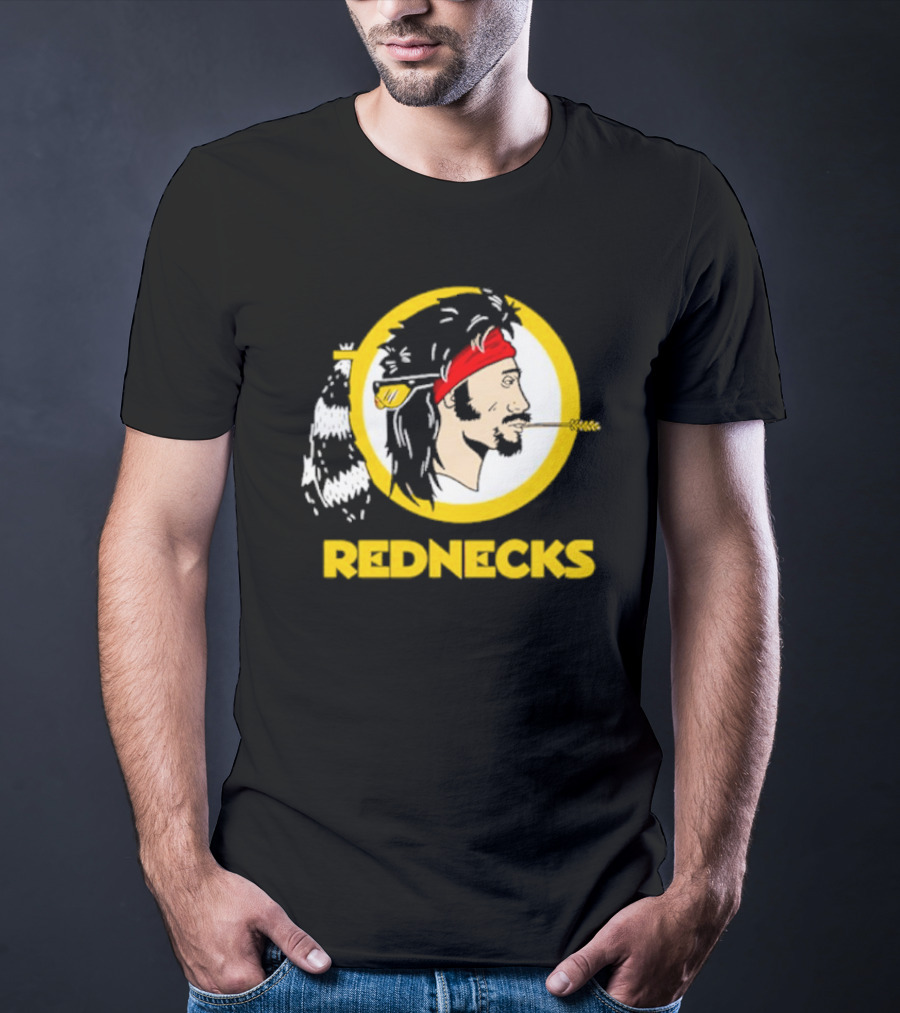 Rednecks Parody Logo With Bandana And Corn Stalk T-Shirt