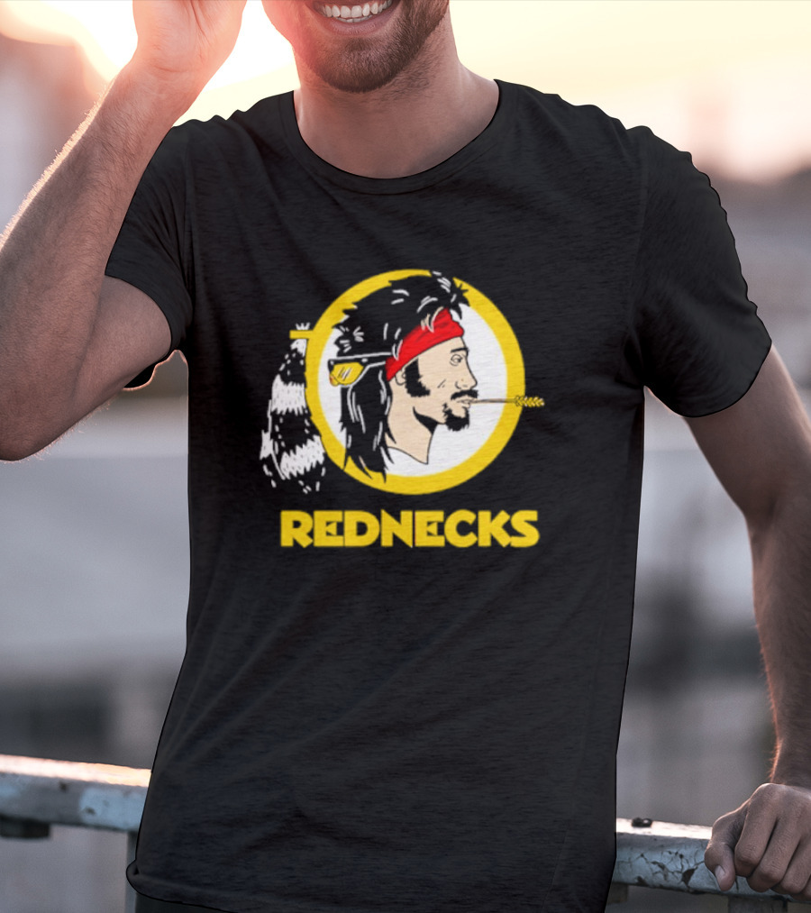 Rednecks Parody Logo With Bandana And Corn Stalk T-Shirt