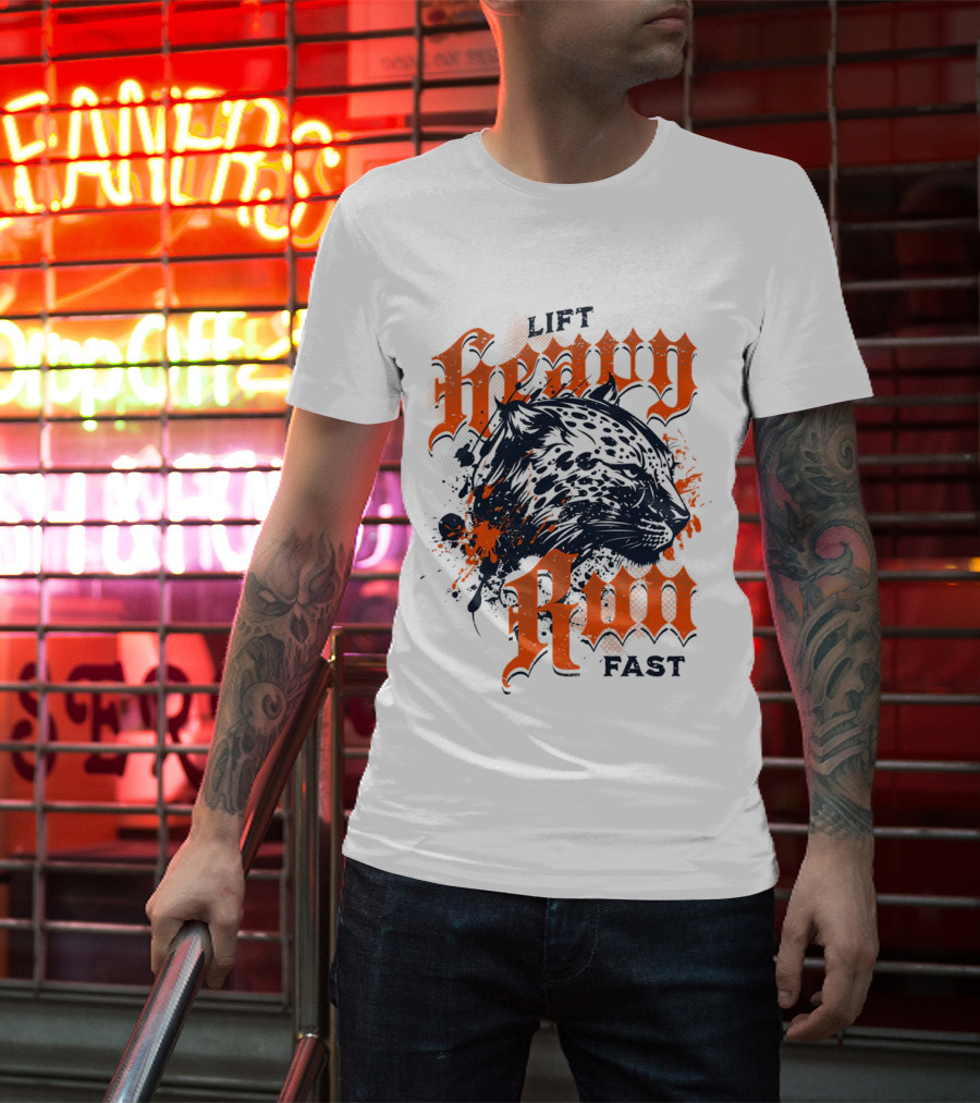 Lift Heavy Run Fast Jaguar T-Shirt
