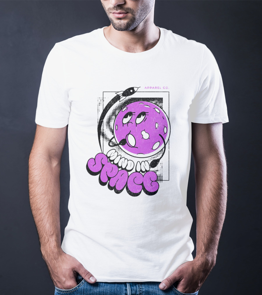 Mind In Space Apparel Co Cartoon Typographic Streetwear T-Shirt