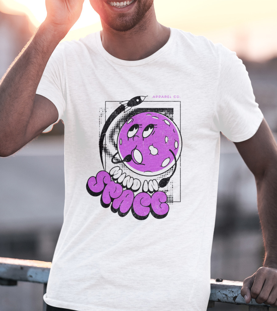 Mind In Space Apparel Co Cartoon Typographic Streetwear T-Shirt