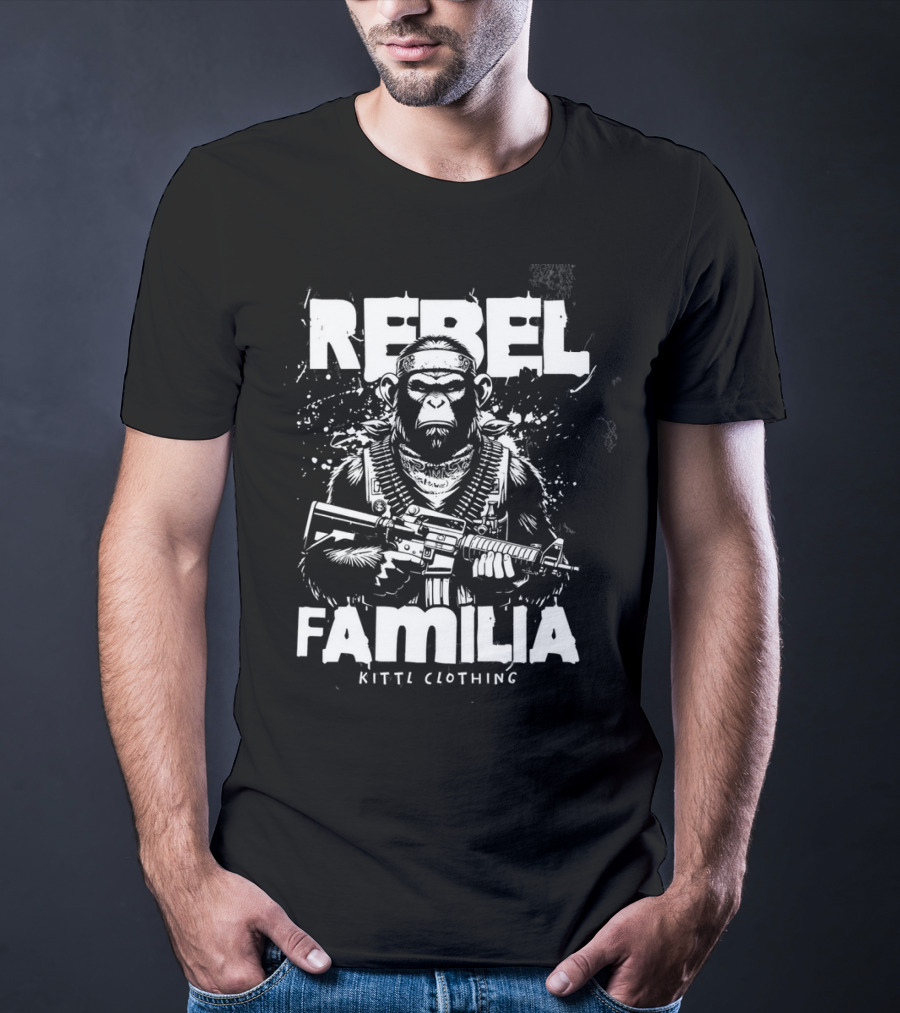 REBEL FAMILIA KITTEL CLOTHING Armed Ape T-Shirt