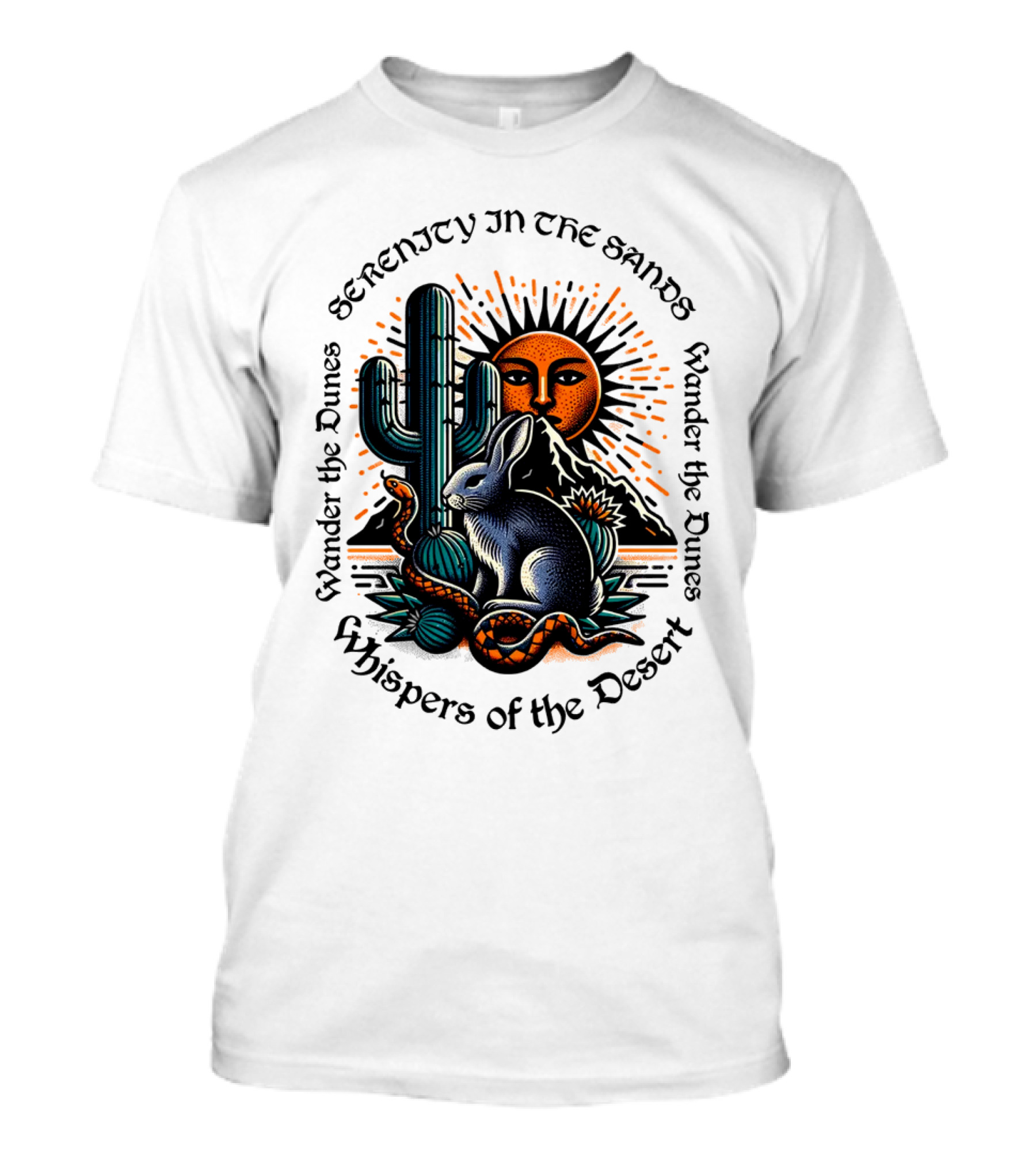 Serenity In The Sands Whispers Of The Desert Wander The Dunes T-Shirt