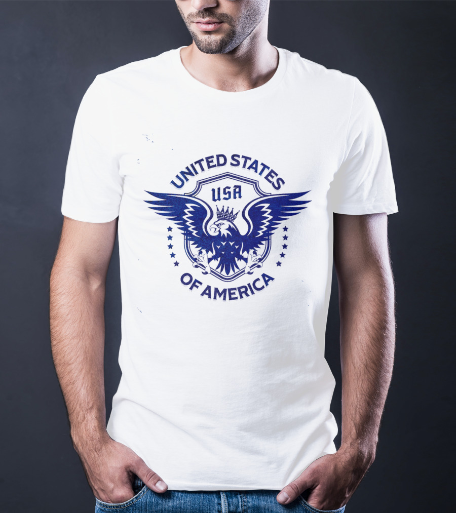 USA United States Of America Crowned Eagle Emblem T-Shirt