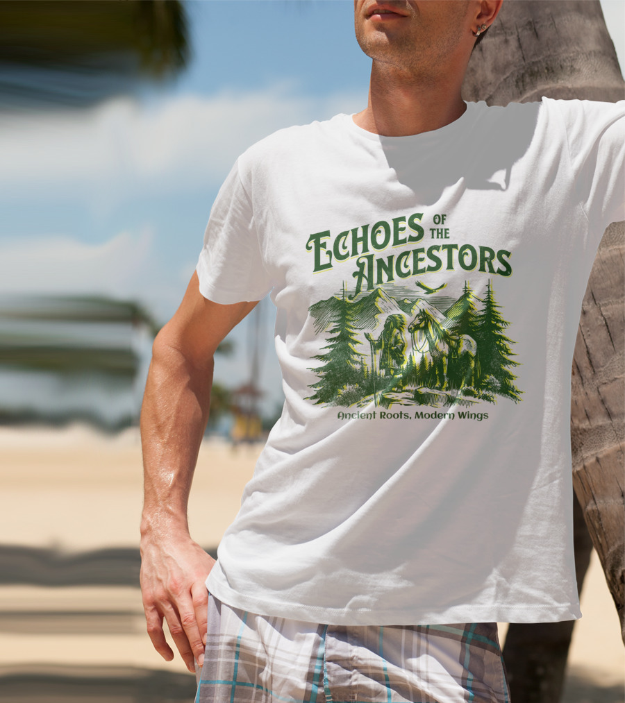 Echoes Of The Ancestors Ancient Roots Modern Wings T-Shirt