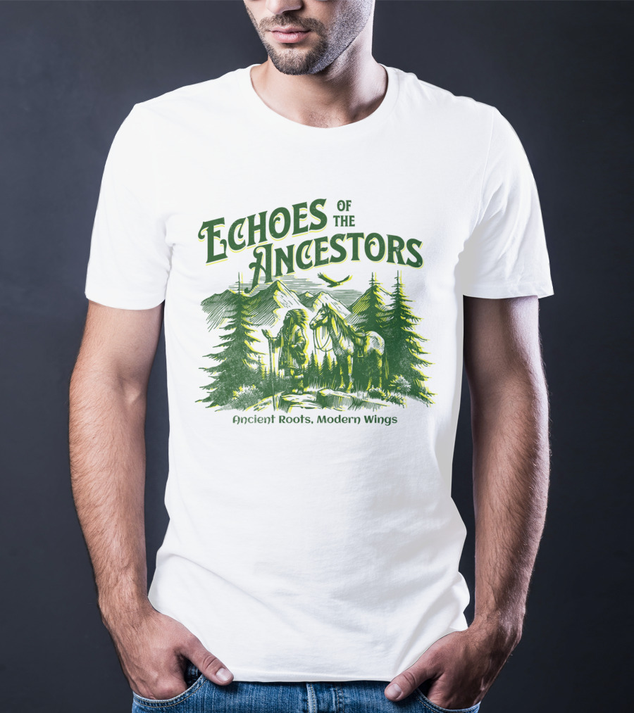 Echoes Of The Ancestors Ancient Roots Modern Wings T-Shirt
