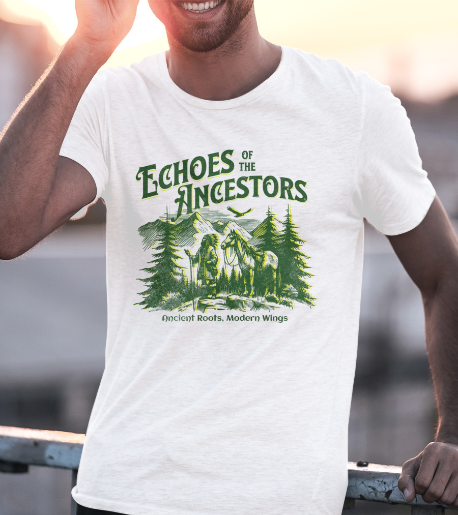 Echoes Of The Ancestors Ancient Roots Modern Wings T-Shirt
