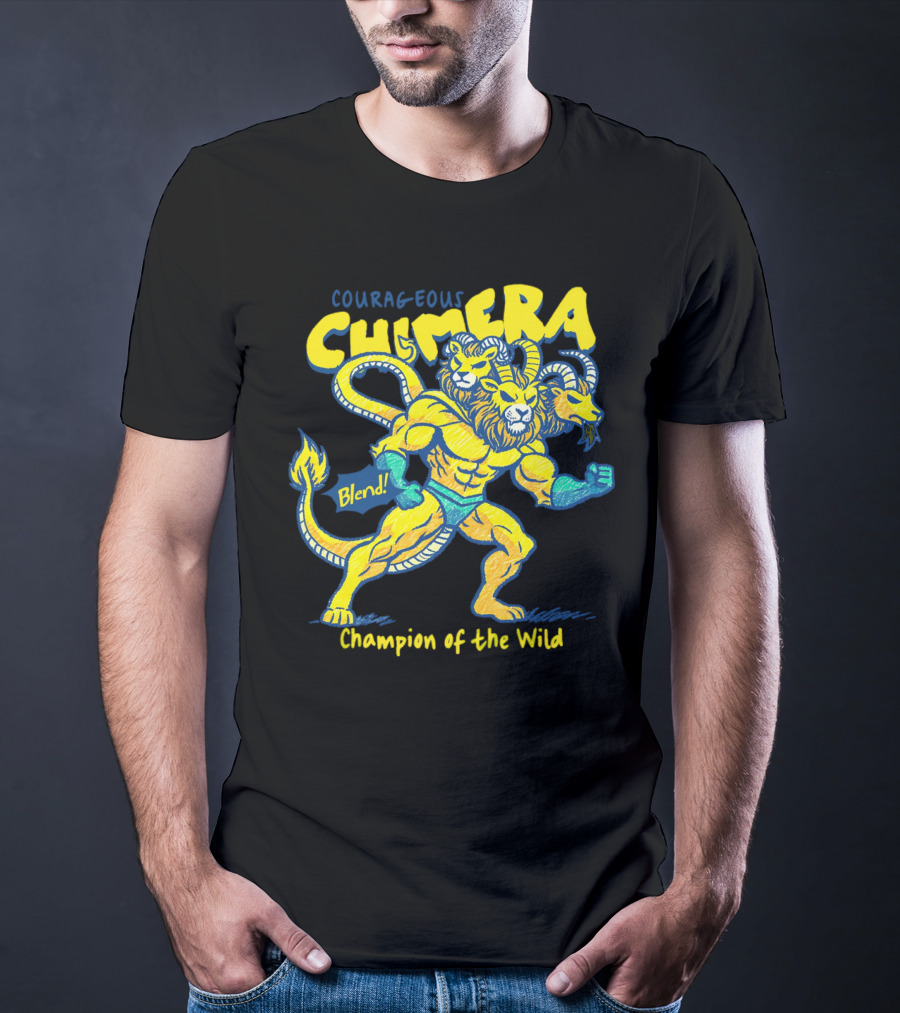 Courageous Chimera Champion Of The Wild Blend T-Shirt