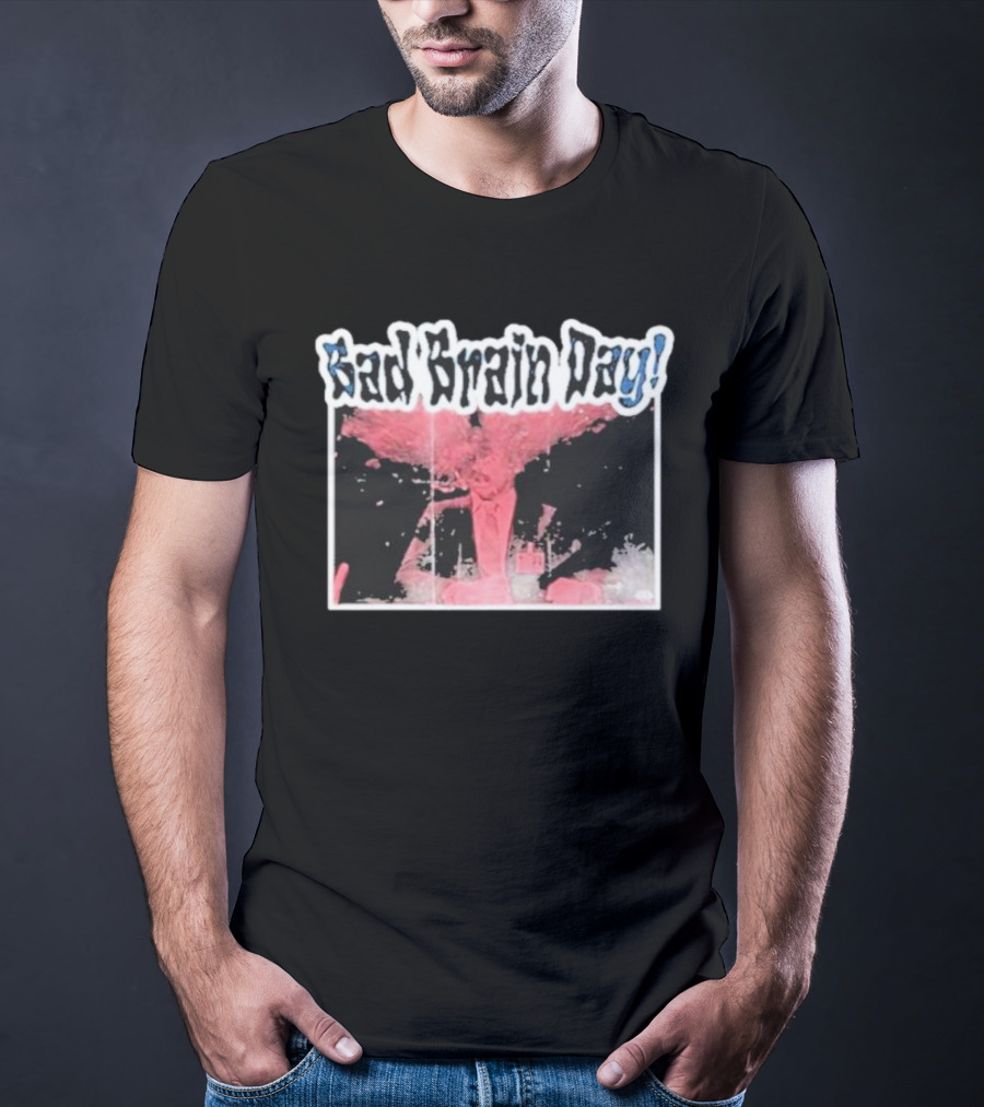 Sad Brain Day Trippy Pink Explosion Visual T-Shirt