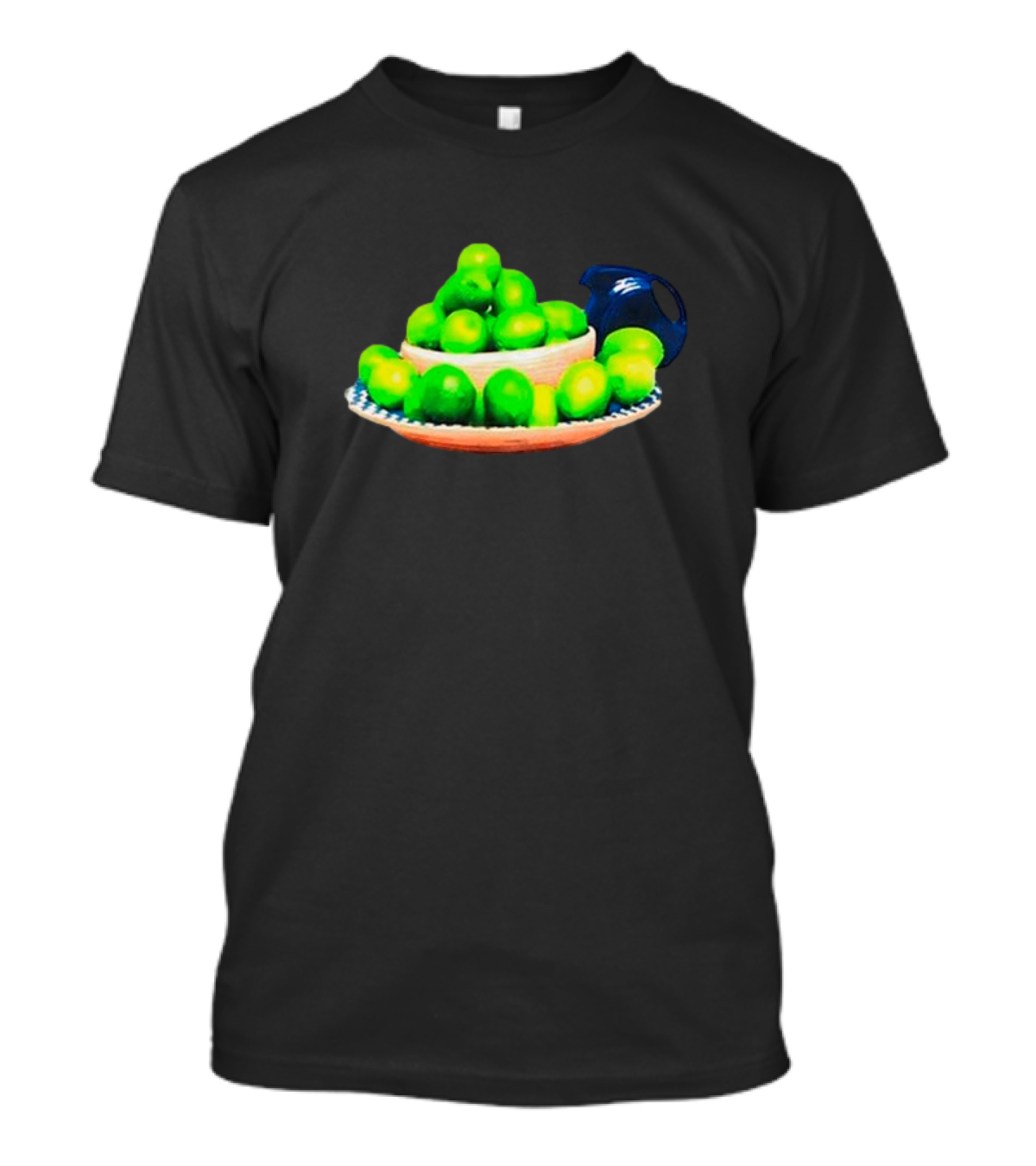 I Love Limes Platter With Blue Jug T-Shirt