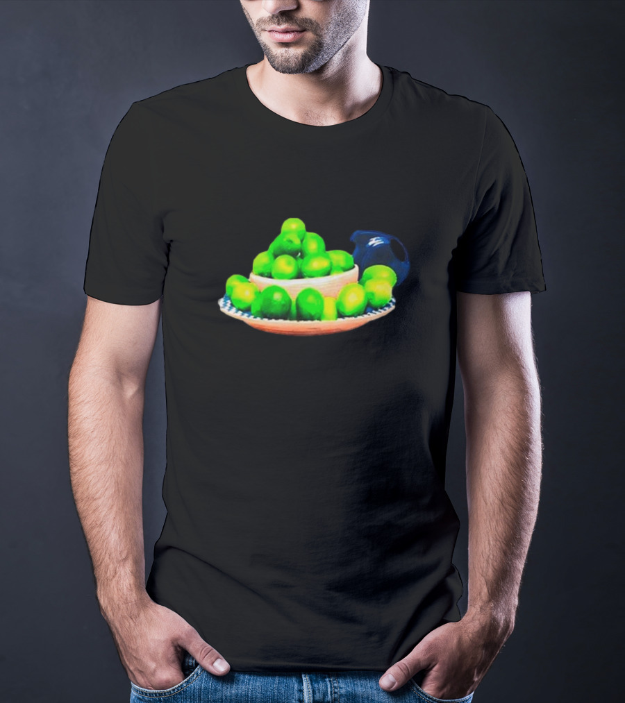 I Love Limes Platter With Blue Jug T-Shirt