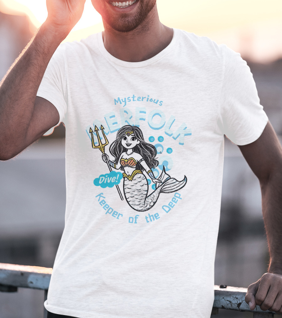Mysterious Merfolk Dive Keeper Of The Deep T-Shirt