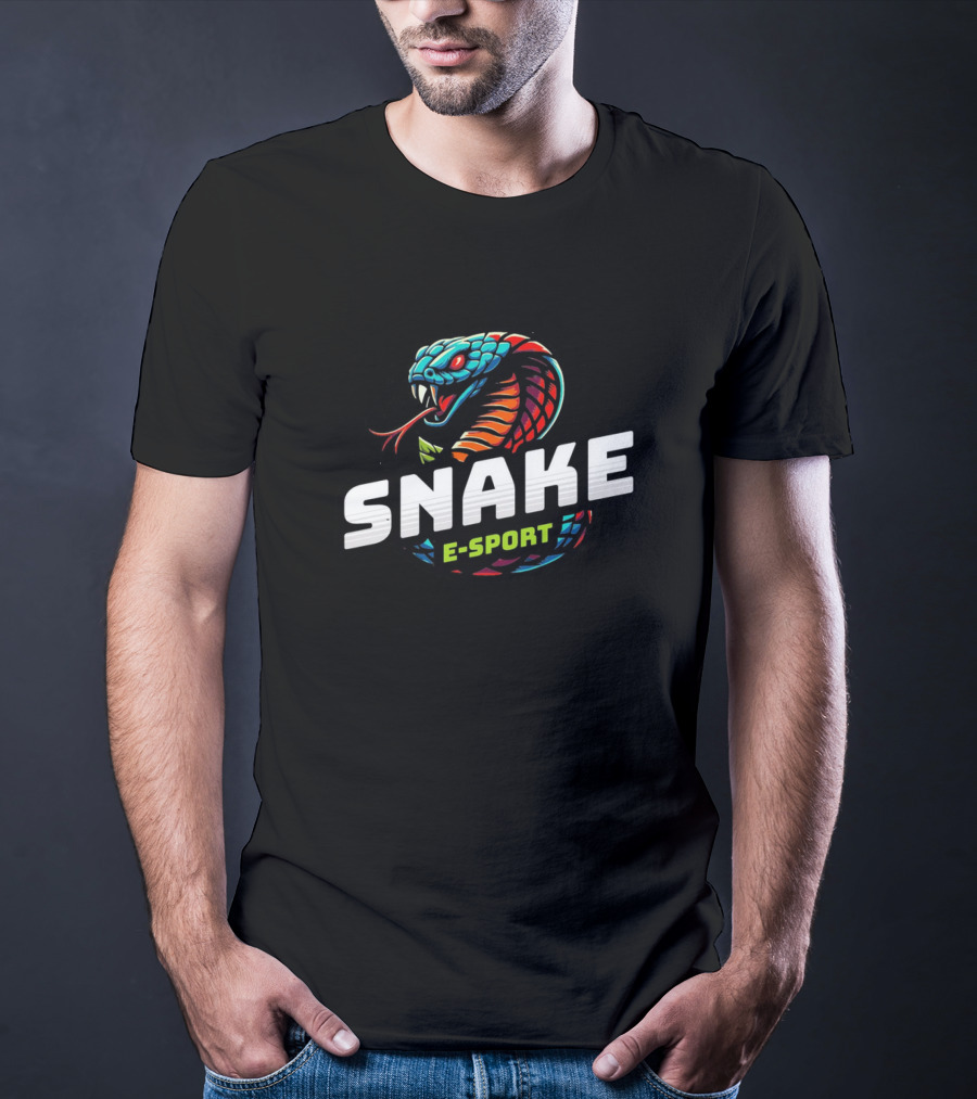 Snake Esport Vibrant Mascot T-Shirt
