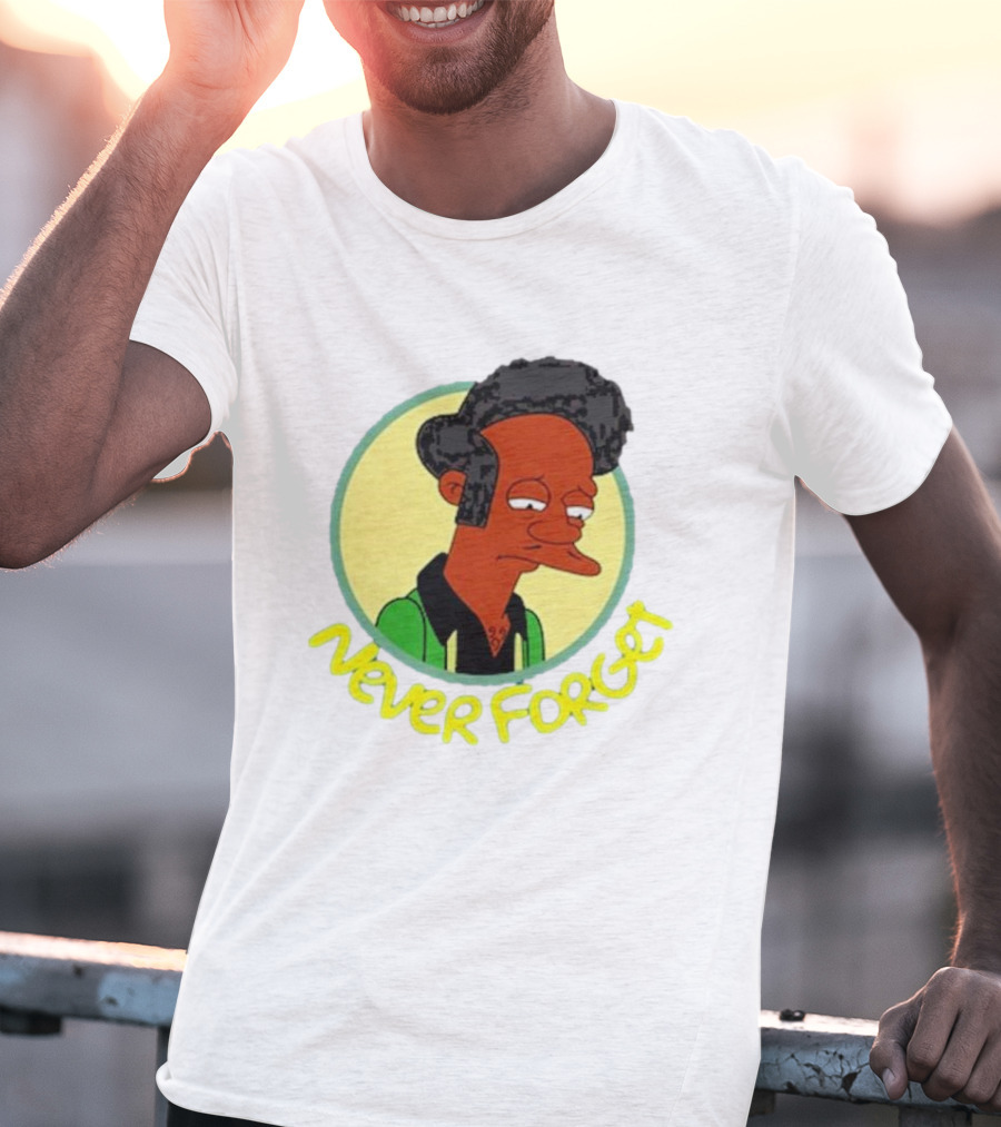 Never Forget Apu Simpsons Character T-Shirt