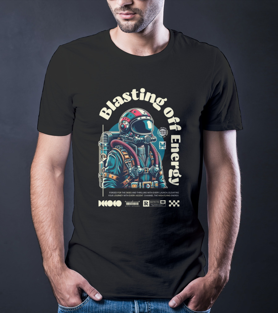 Blasting Off Energy Forged For The Skies Thrilling Launch High-Flying Journey T-Shirt