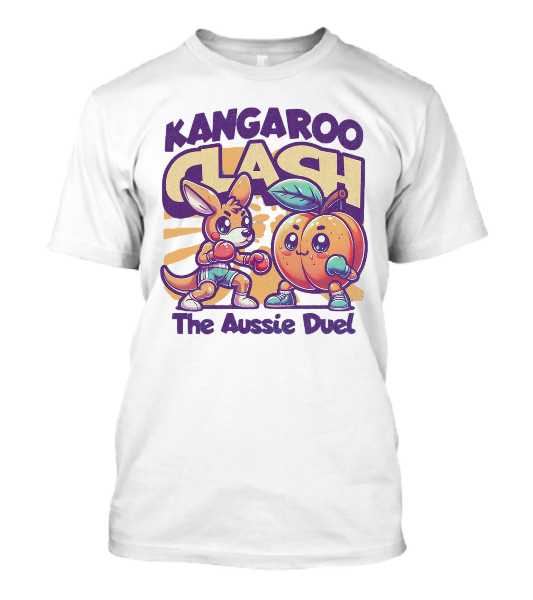Kangaroo Clash The Aussie Duel T-Shirt