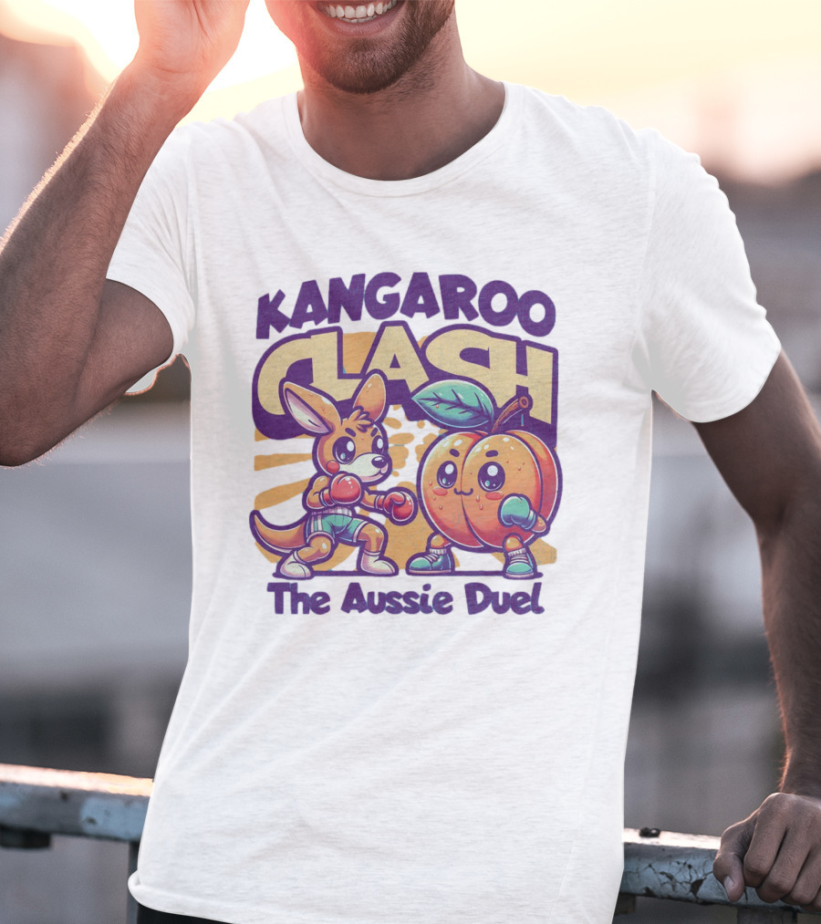 Kangaroo Clash The Aussie Duel T-Shirt