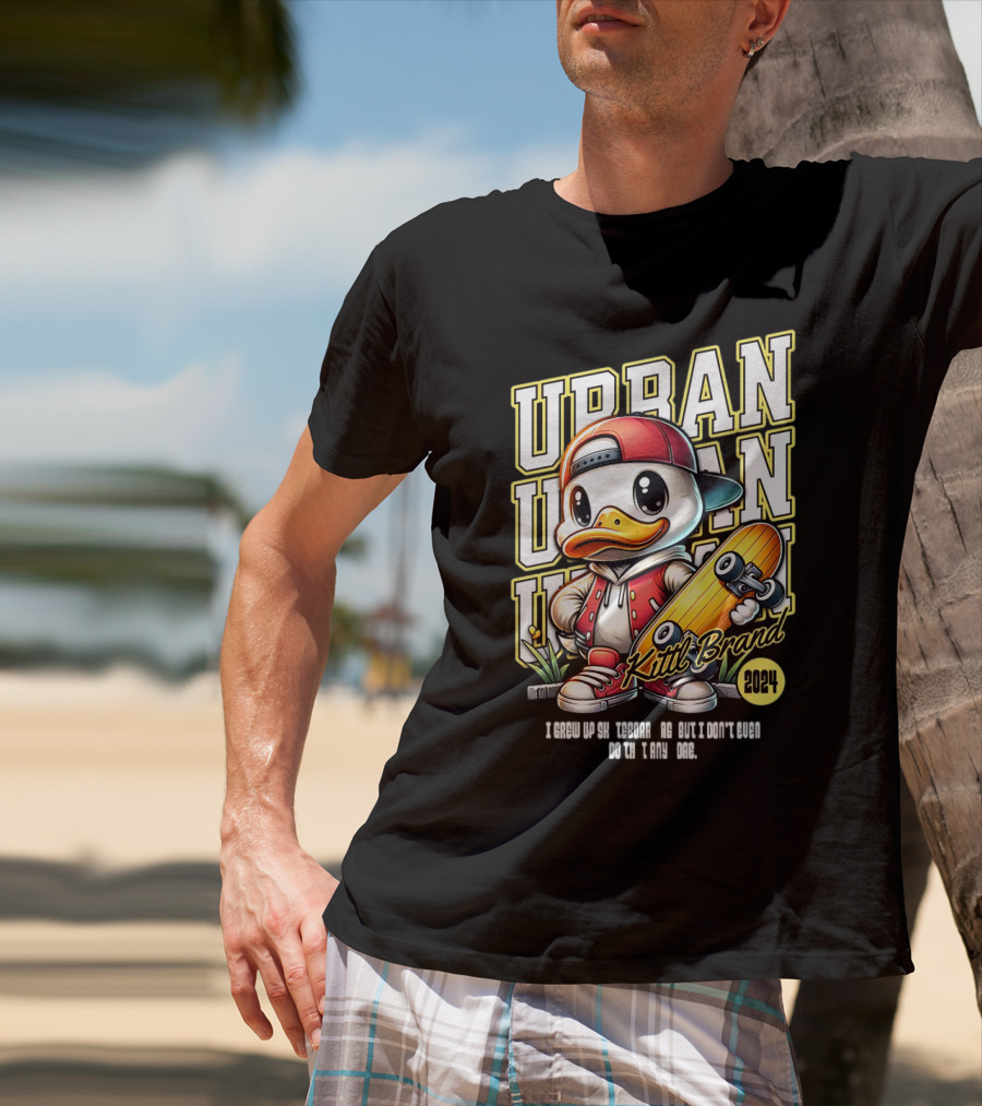 Urban Duck Skateboarding Kittl Brand T-Shirt