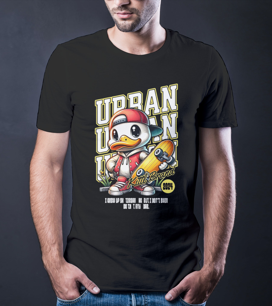 Urban Duck Skateboarding Kittl Brand T-Shirt