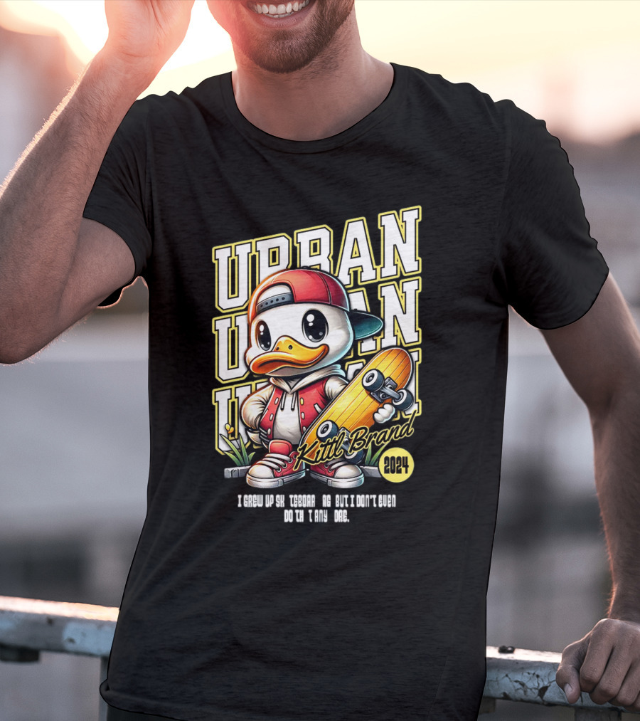 Urban Duck Skateboarding Kittl Brand T-Shirt