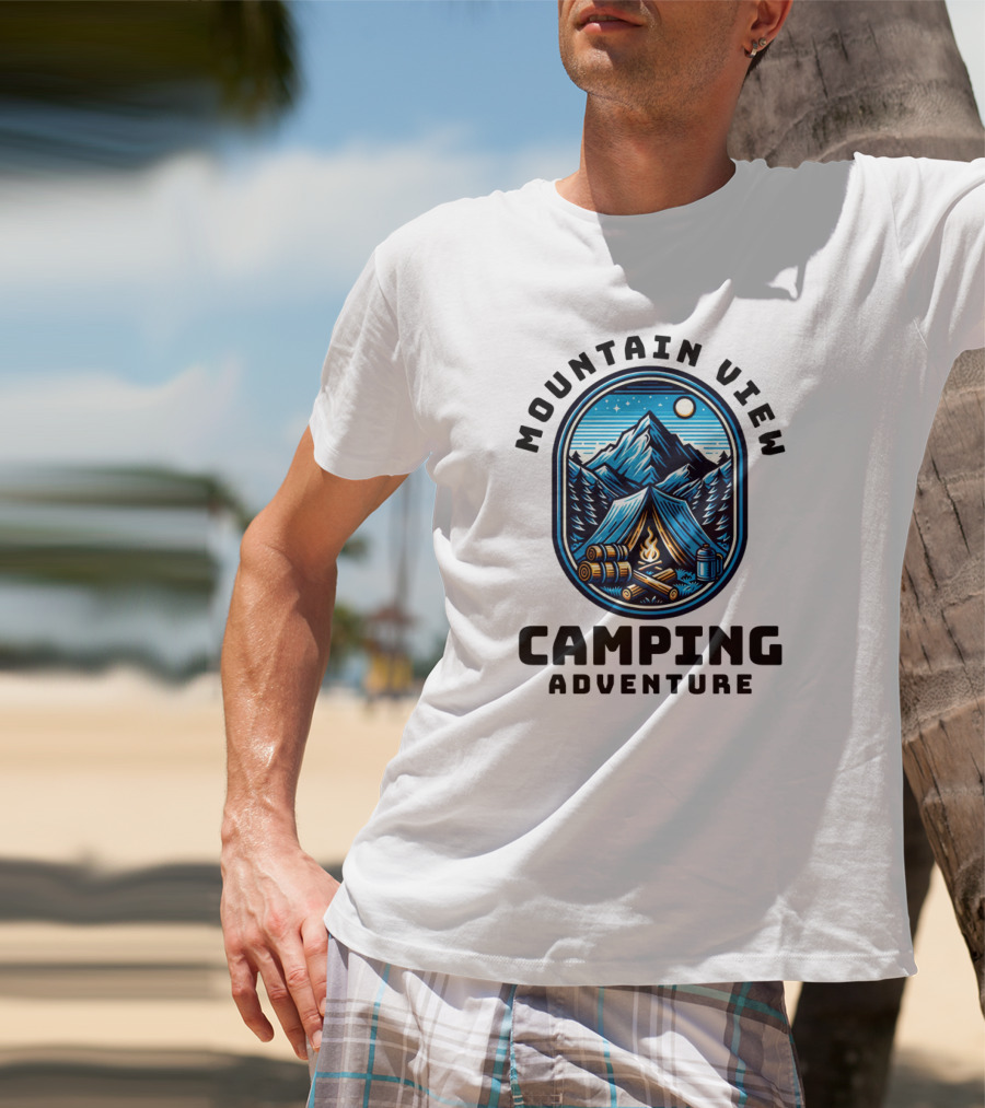 Mountain View Camping Adventure T-Shirt