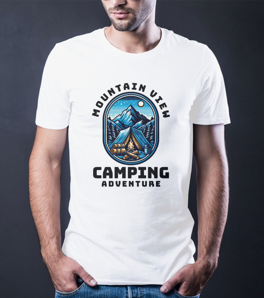 Mountain View Camping Adventure T-Shirt