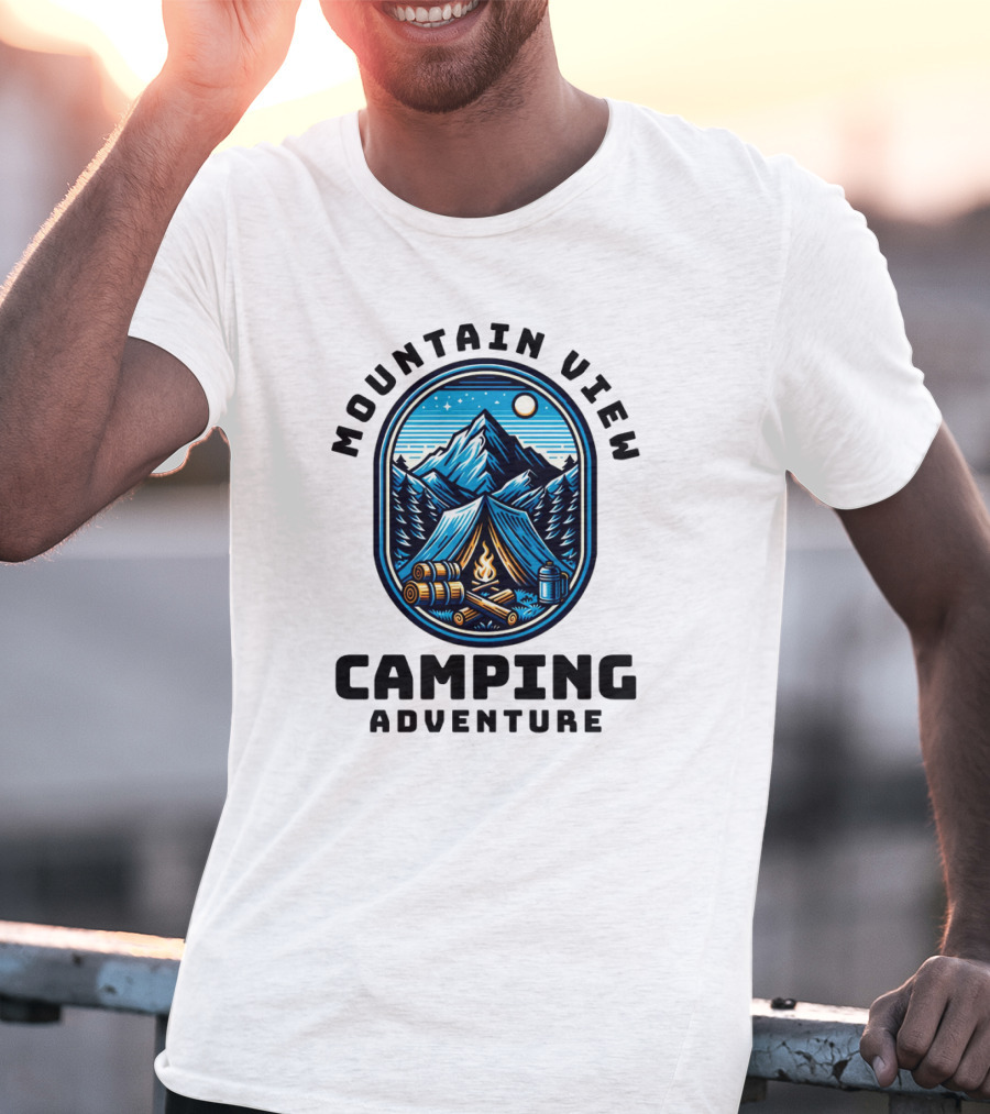 Mountain View Camping Adventure T-Shirt
