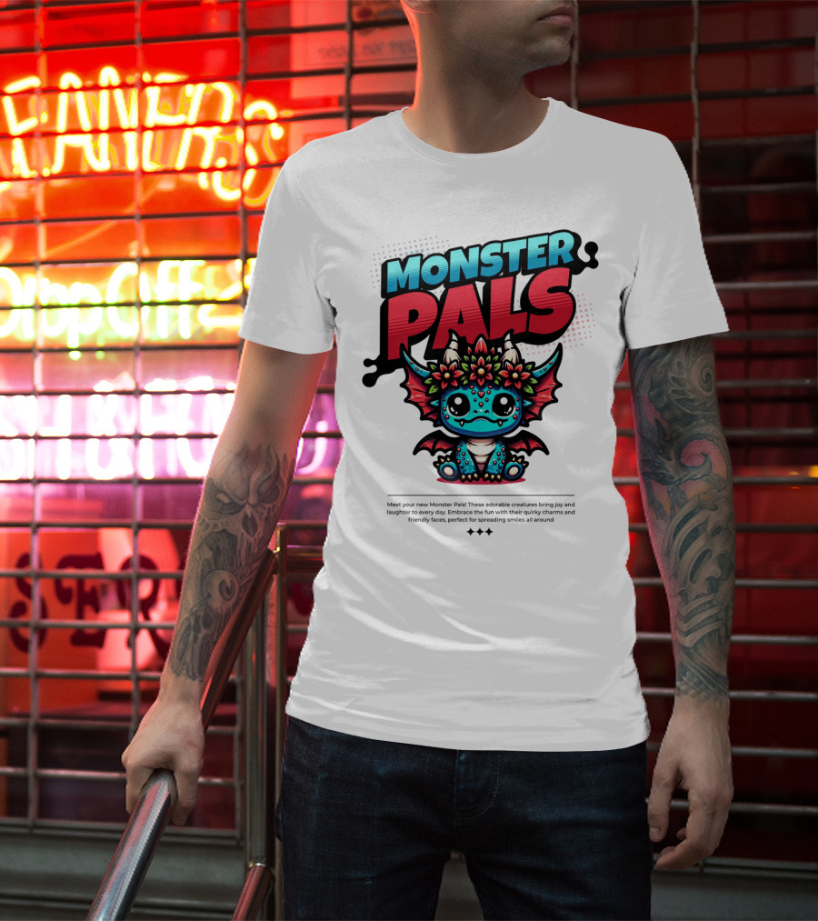 MONSTER PALS Adorable Creatures With Quirky Charm And Friendly Faces T-Shirt