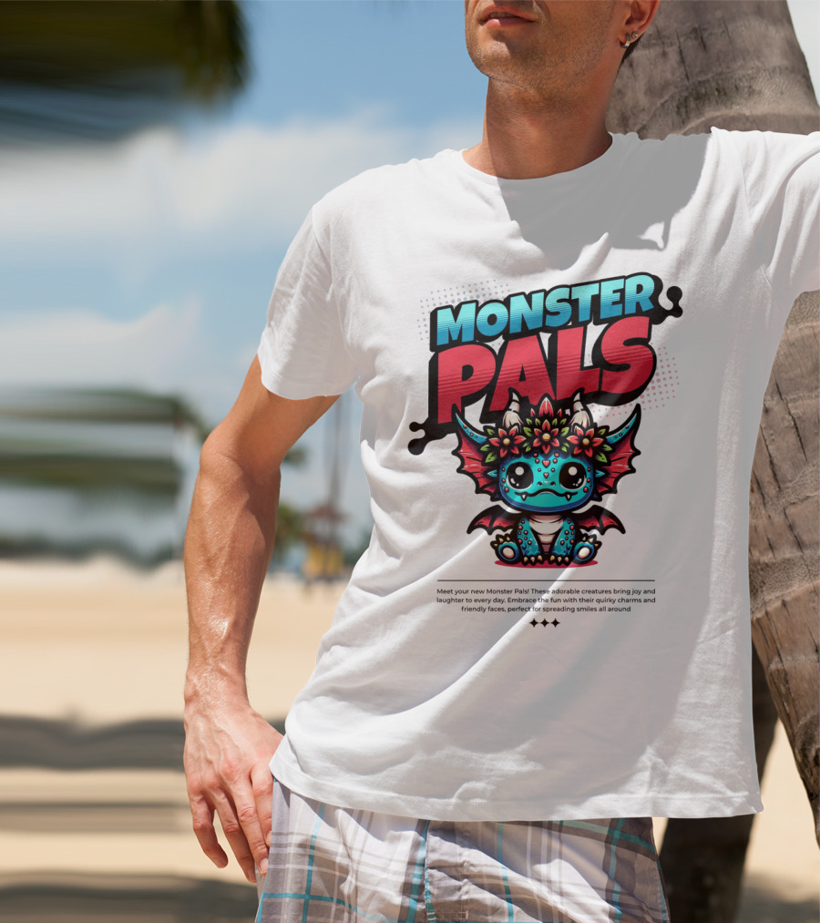MONSTER PALS Adorable Creatures With Quirky Charm And Friendly Faces T-Shirt